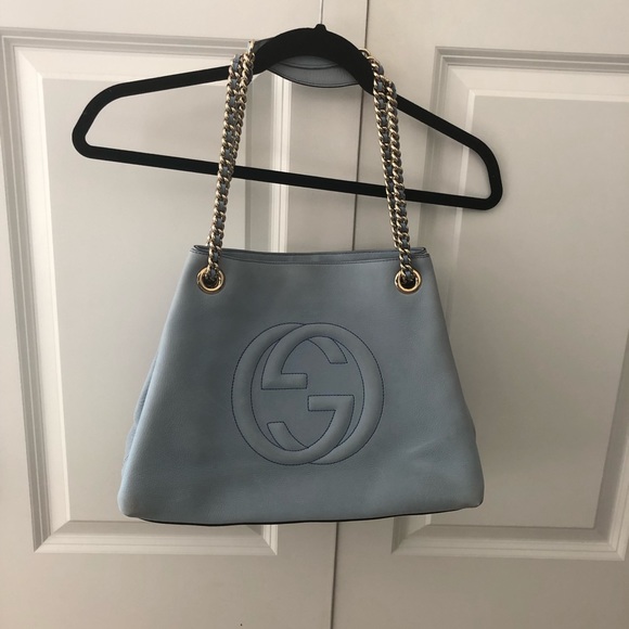 Gucci Soho Nubuck Medium Chain-Strap Tote Bag - Picture 7 of 8